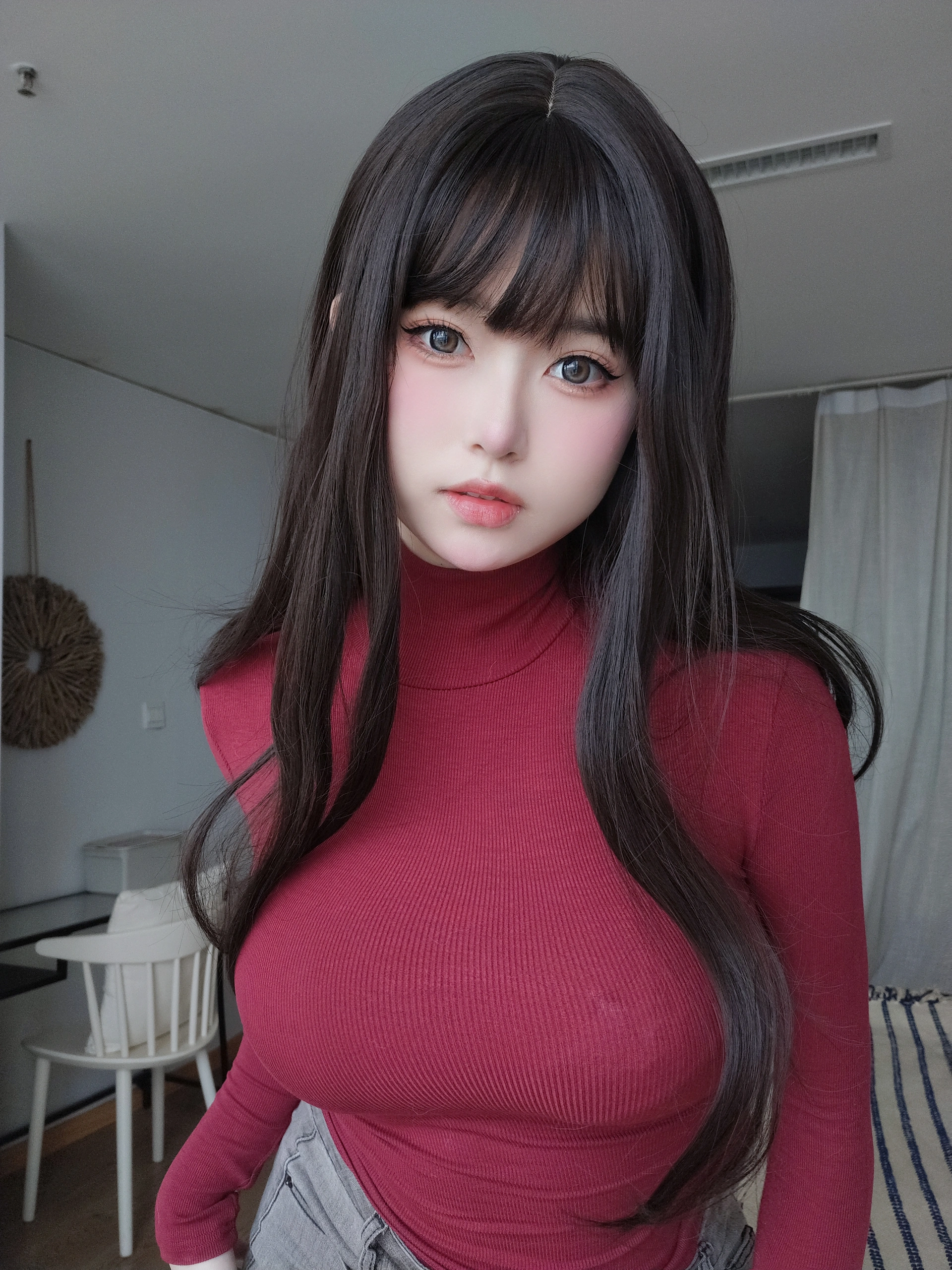 女主K - NO.05 红色毛衣的丰满妹妹 1