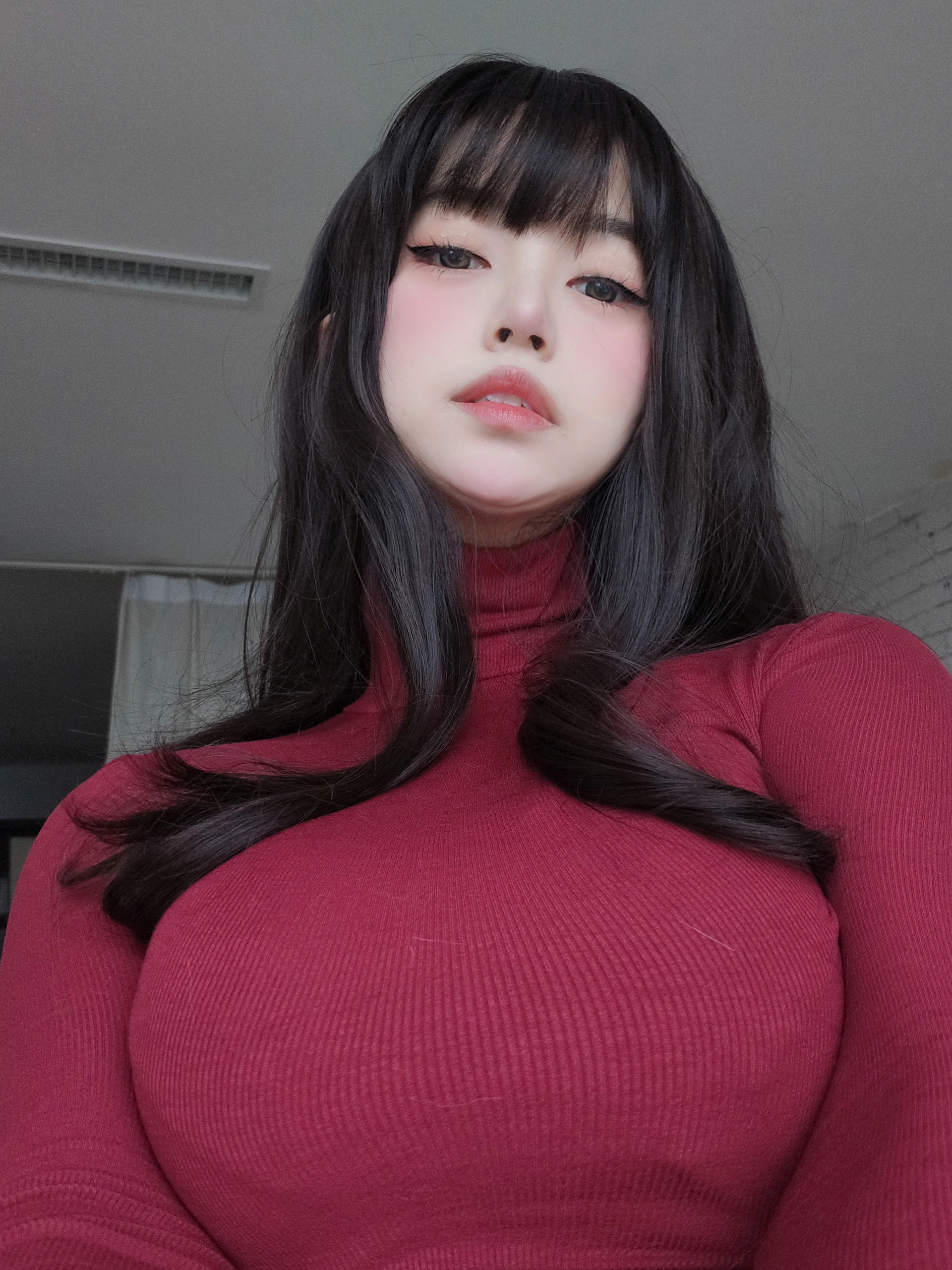 女主K - NO.05 红色毛衣的丰满妹妹 2